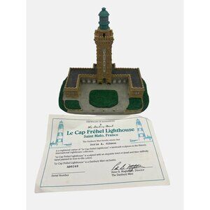 Danbury Mint "Le Cap Fréhel Lighthouse" Saint Malo France Historic Lighthouses